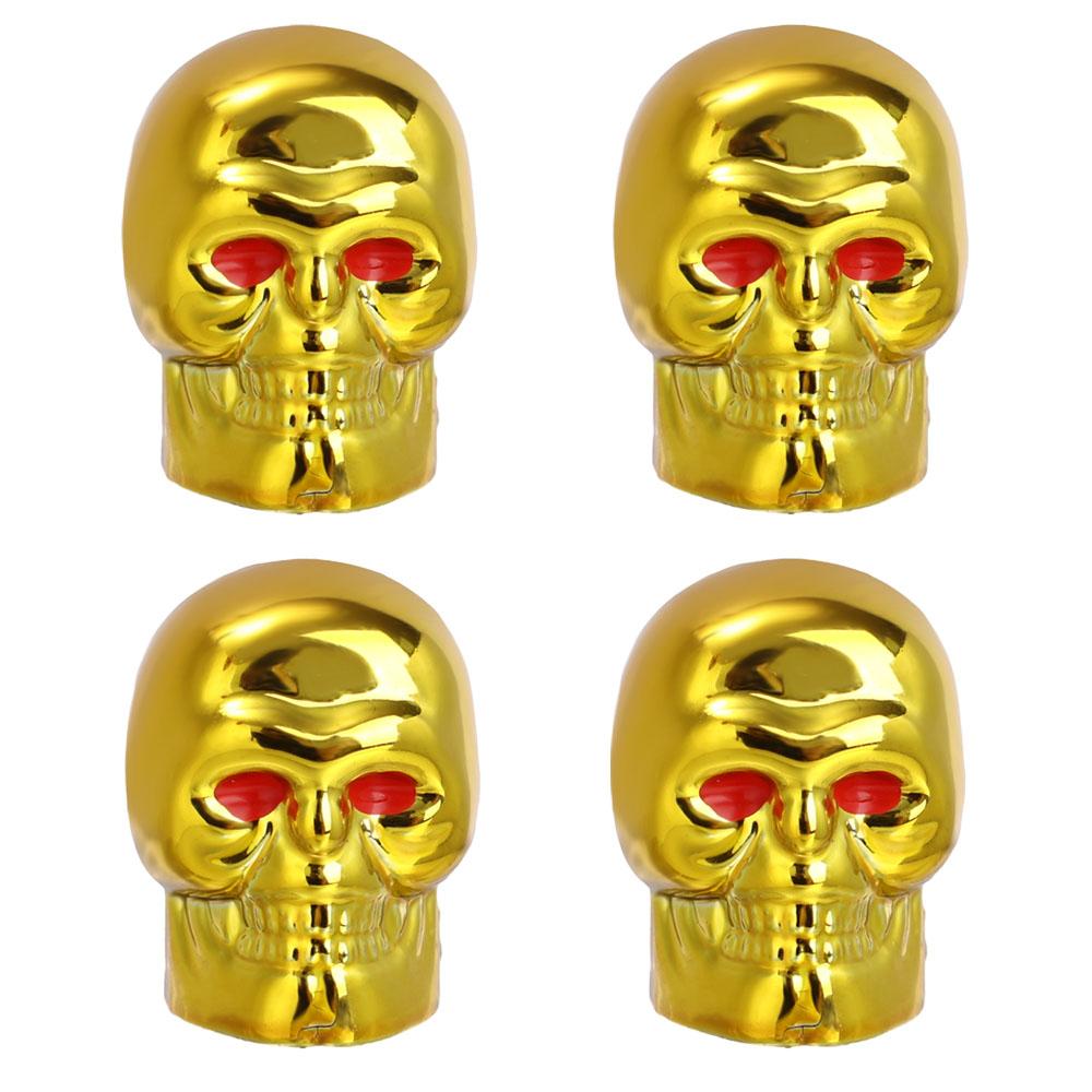 Крышка клапана автомобиля в виде черепа, колеса мотоцикла, шины, антикоррозийный медный сердечник, декоративная крышка штока клапана Шредера