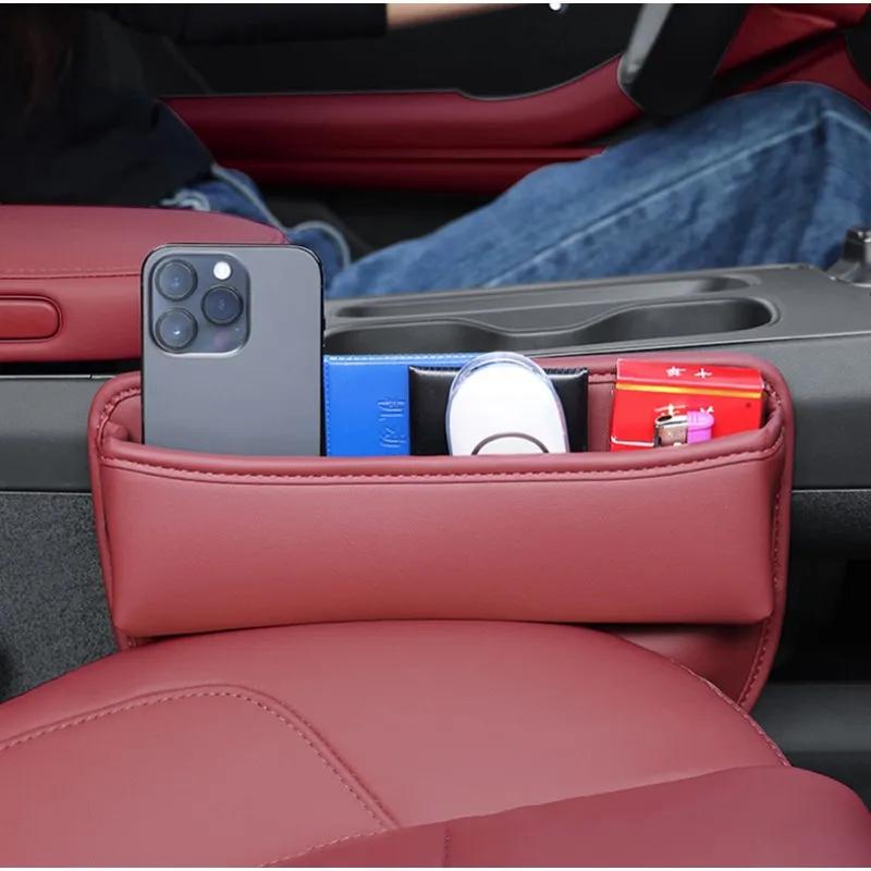For KIA RIO 4 K2 Sorento Car Seat Side Gap Filler Storage Box Sundries Tidying Tray For A Neat And Tidy Car Interior Accessories