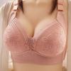 Women's Top Bra Jacquard Lace Sexy Push Up Adjustable Non-Steel Ring Underwear Premium Softness and Comfort Lingerie
