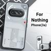 Для чехла Nothing Phone 3a Чехол для Nothing Phone 3a 5G Роскошный прозрачный ПК ТПУ Противоударный протектор Задняя крышка телефона Nothing Phone 3a
