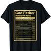 Крестный отец Пищевая ценность Смешный День отца для крестного отца Футболка