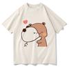 Bubu and Dudu T Shirt Fashion Unisex Harajuku Aesthetic Graphic Funny Kawaii Tshirt Unisex Cartoon Korea High Quality Cotton Tees