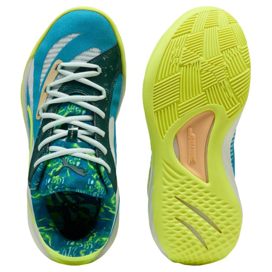Puma Мужские кроссовки All-Pro Nitro Hoops Dreamz, синие, тропические, мирные, синие 311355-01