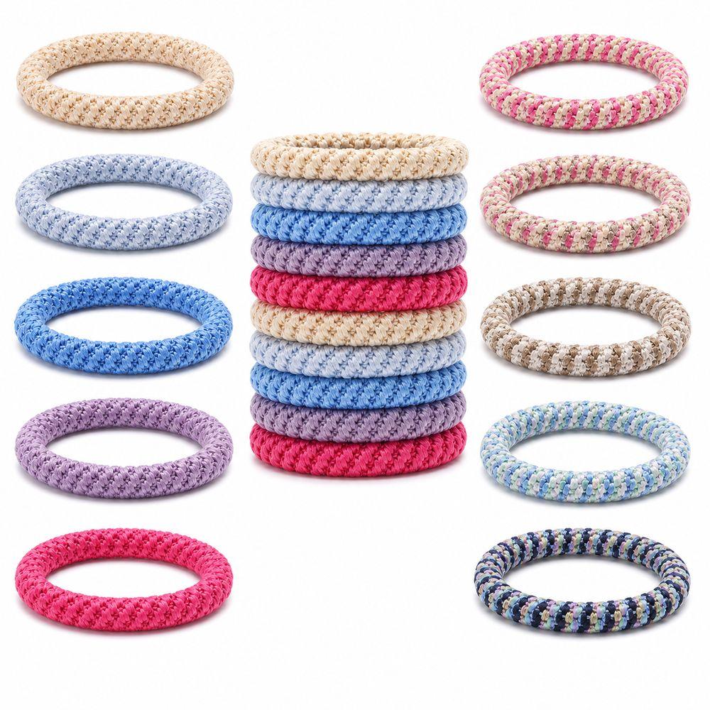 15Pcs/Set Braided Twisted Hair Ties High Elastic Hair Rope New Ponytail Hairbands Women Girls