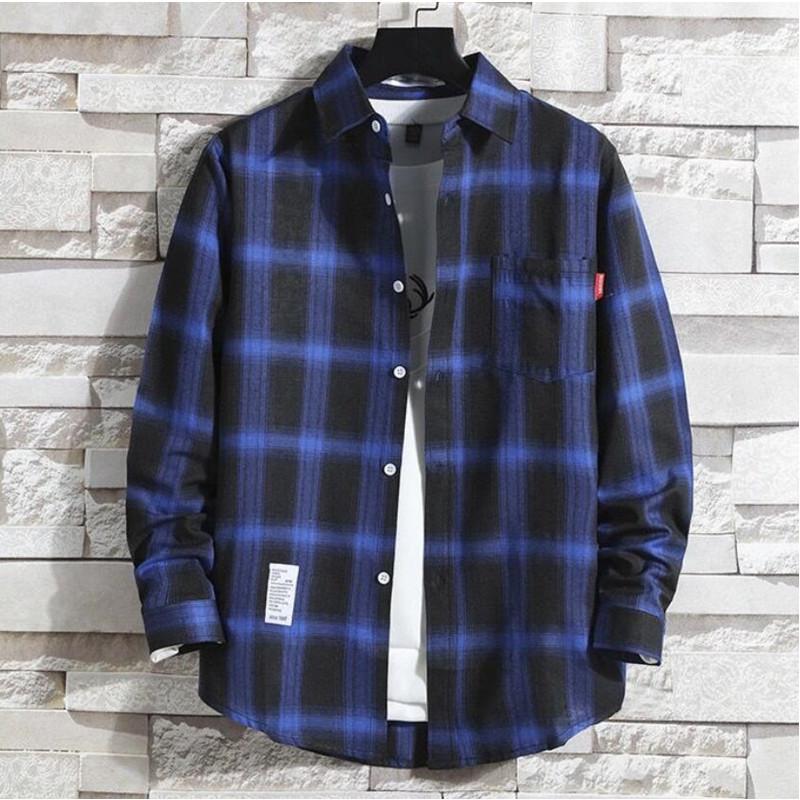 Модная подростковая рубашка, мужская весенняя блузка с длинным рукавом, повседневные рубашки для мужчин, топы