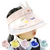 Summer Children's Sunscreen Hats Boys and Girls Waterproof Sunshade Empty Top Hat Baby Big Brim UV Protection Sun Hat