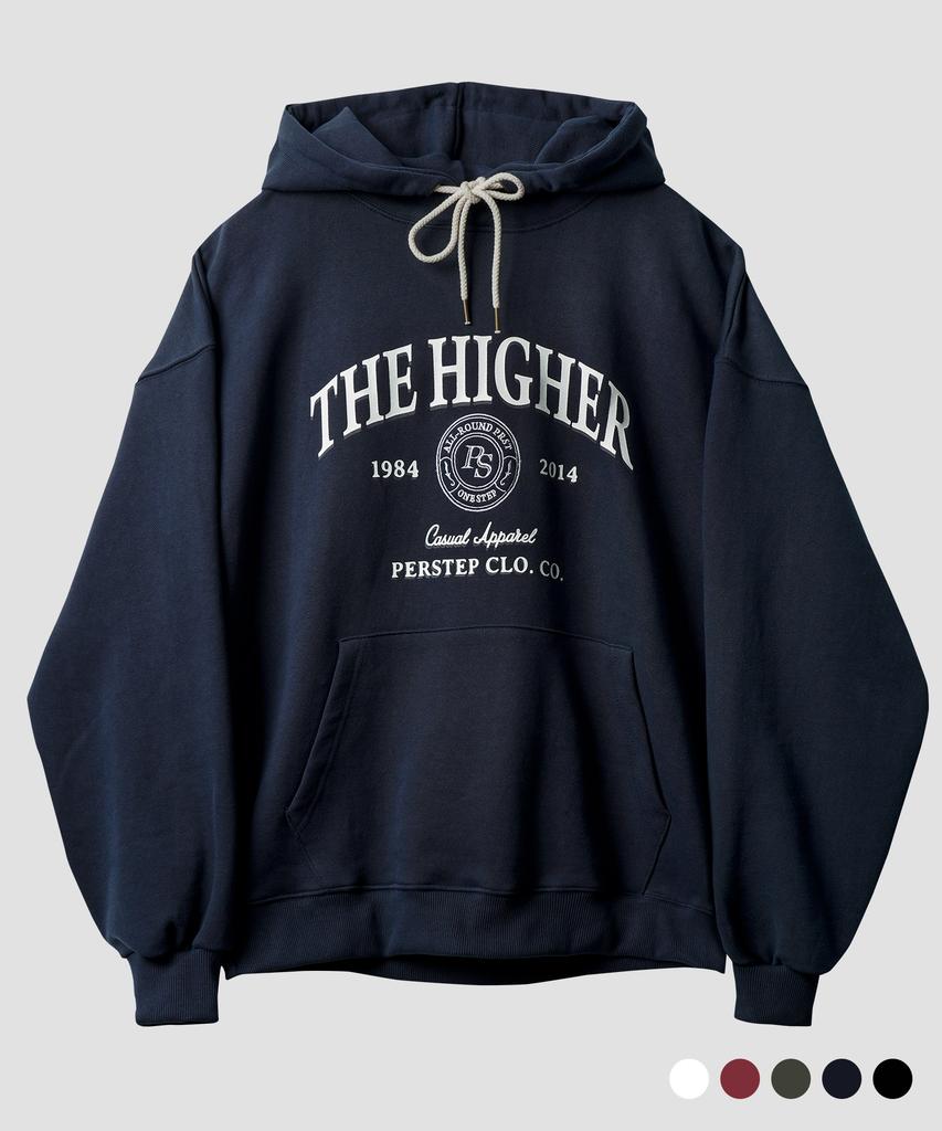 Худи The Higher Heavyweight Темно-синее Juhd4665