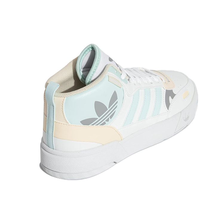 Adidas Originals Post Up Classic Durable Non-Slip Mid-Top Skate Shoes Women Skate Shoes White Blue ID4082