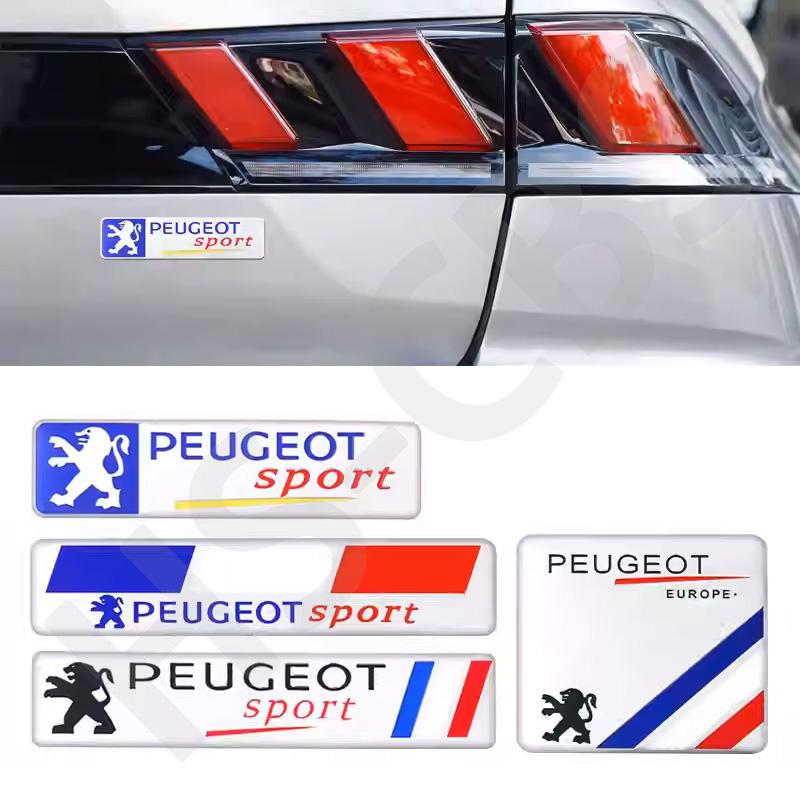 3D Aluminum Car Body Fender Logo Rear Trunk Stickers For Peugeot 308 408 108 RCZ 208 3008 107 106 206 207 301 4008 Car Styling