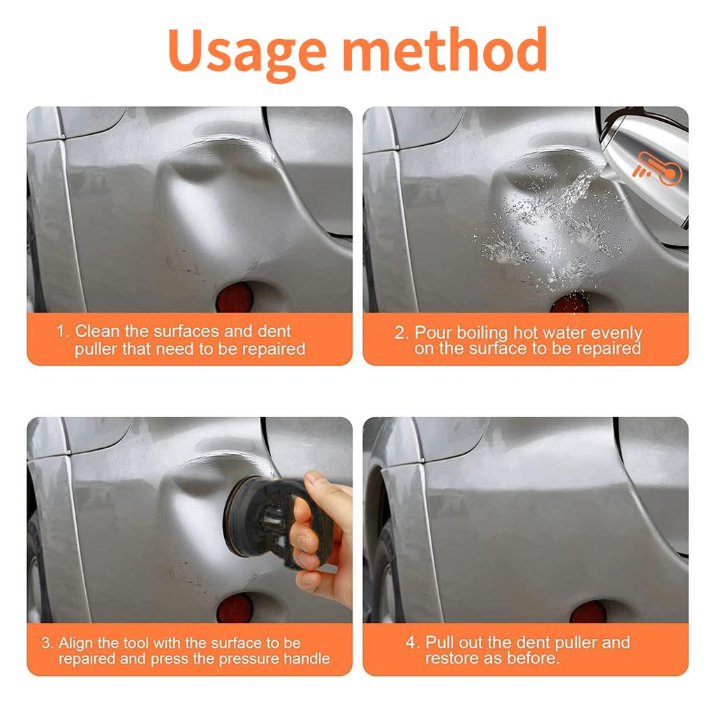 Car Dent Puller, 3 Pack Dent Remover Tool Suction Cup Dent Puller Kit for Car Dent Repair, Glass,