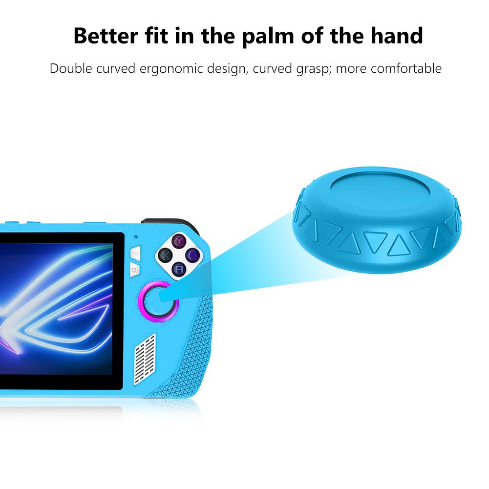 Силиконовый корпус консоли Нескользящий чехол для консоли ASUS Rog Ally (синий)