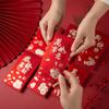 6pcs Chinese Style Horse Year Red Envelope Traditional Hongbao Festive Decor Red Pocket Anniversary