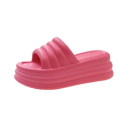 Модные шлепанцы Smile Pop для женщин, супертолстая подошва, мягкие сандалии для женщин, домашние модные повседневные женские тапочки, уютные балетки из ЭВА