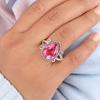 Драгоценный камень Розовый Турмалин Ювелирные изделия из стерлингового серебра 925 пробы Ручной работы Модное кольцо RR-57-14