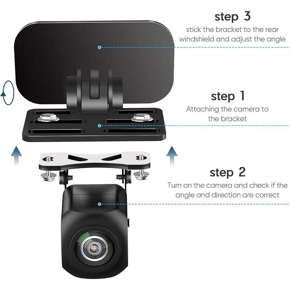 Держатель задней камеры, держатель задней камеры, кронштейн на заднее стекло для большинства камер заднего вида, автомобильный видеорегистратор, кронштейн для камеры заднего вида, зеркало на приборной панели