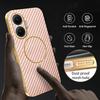 For Xiaomi Redmi Turbo 4 Pro 5G/Poco F7 5G Phone Case Carbon Fiber Textured Electroplated TPU Back Cover
