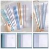 10pcs/set File Clip Holder Macaron Paper Folder Note Organizer Document Folder  School