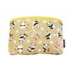 Maeda Senko Temari Made In 10 X 16 X 4 Cm "Wafubiyori" Bottom-Sewn Pouch, Panda, Beige, Japan,