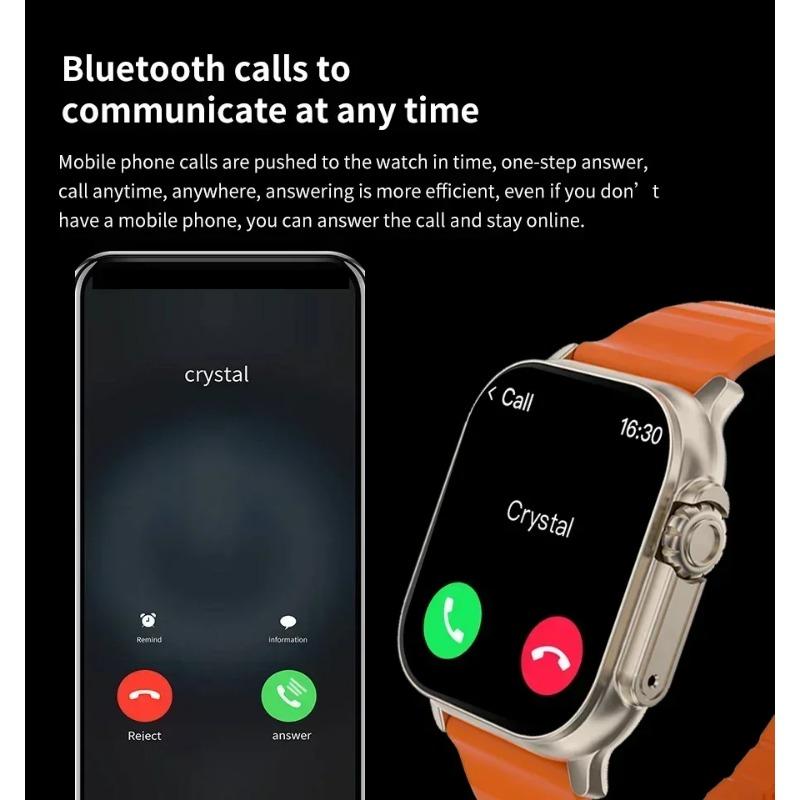 Новые умные часы Watch 10 Ultra 49 мм 2024 года, новые NFC для мужчин и женщин, GPS-трекер, Bluetooth, звонки, BT, музыка, игры, беспроводная зарядка, умные часы