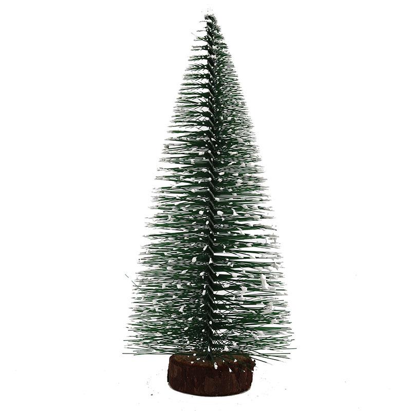 Green Snowflake Pine Needle Mini Christmas Tree - PVC Tabletop, Sizes: 10-30cm