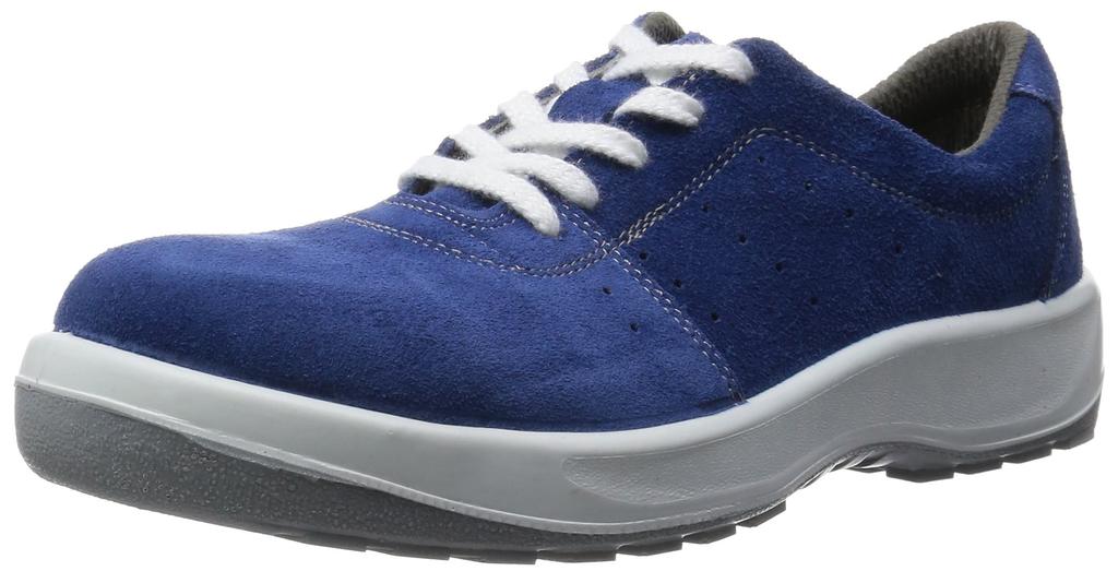 Safety JIS Standard Regular Wide Slip Shock Cm [Midori Anzen] Shoes, Sneakers, Work, Toecap, Resistant, Absorption, MSN350, Blue, 26.5