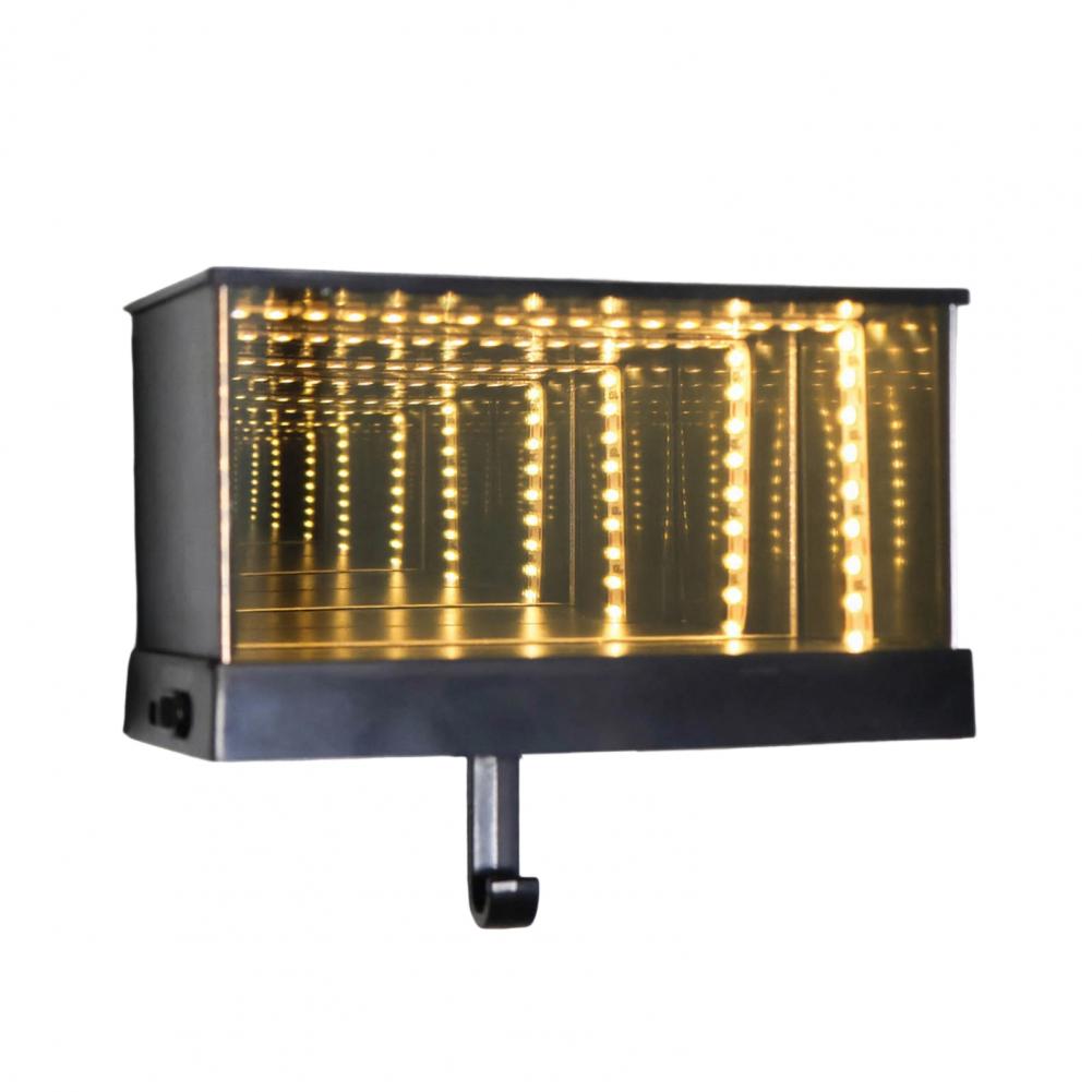 1/2Pcs LED Light-up Car Garage Key Hanger Wall Mount Mirror Garage Key Holder Home Office Entryway Decorative Key Hook Rack