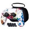 JYXETOV PS5 Controller Cover Storage Bag Free 8 Button Silicone Can Be Charged with the Original Suitable for Printing Pattern + (27 Options), Cap,