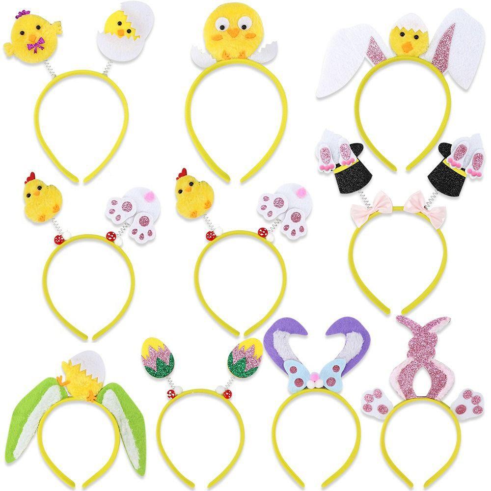 Cartoon Easter Hairband Cute Holiday Decorative Hair Accessories Easter Headband Easter Party