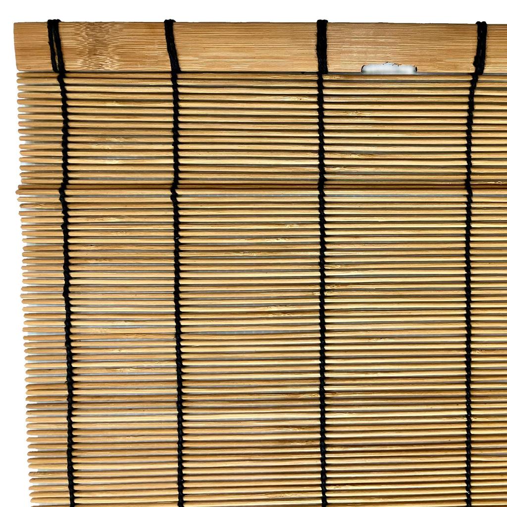 Mizukan Seirensho Burnt Bamboo Retainer for Indoor Use (Approx. 74cm x 90cm) - Provides shade, privacy, and good ventilation