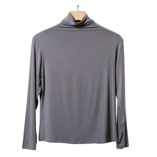 Женская водолазка с длинным рукавом, осенне-зимняя однотонная свободная футболка из модала, уличная одежда