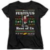 Seinfeld Festive Festivus Womens T Shirt Black Officially Licensed