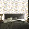 Wild Flowers Wallpaper White and Light Gray for Living Room and Bedroom 50x1000