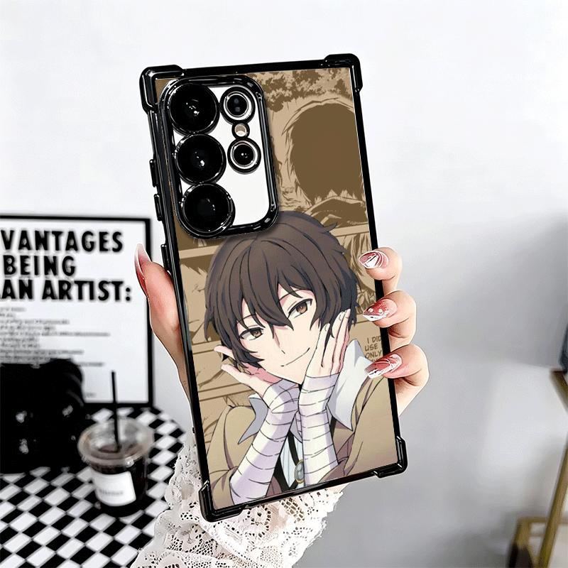 Чехол для телефона Bungo Stray Dogs Дазай с покрытием для Samsung Galaxy S24 S25 FE S26 Edge S23 Ultra S22 S21 Plus S20 Противоударный с подушкой безопасности Co
