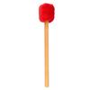 Drum Mallet Soft Felt Head Drumstick with Long Handle for Xylophone Timpani Beater Red