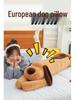 Милая плюшевая лежащая собака, кукла-подушка для сна