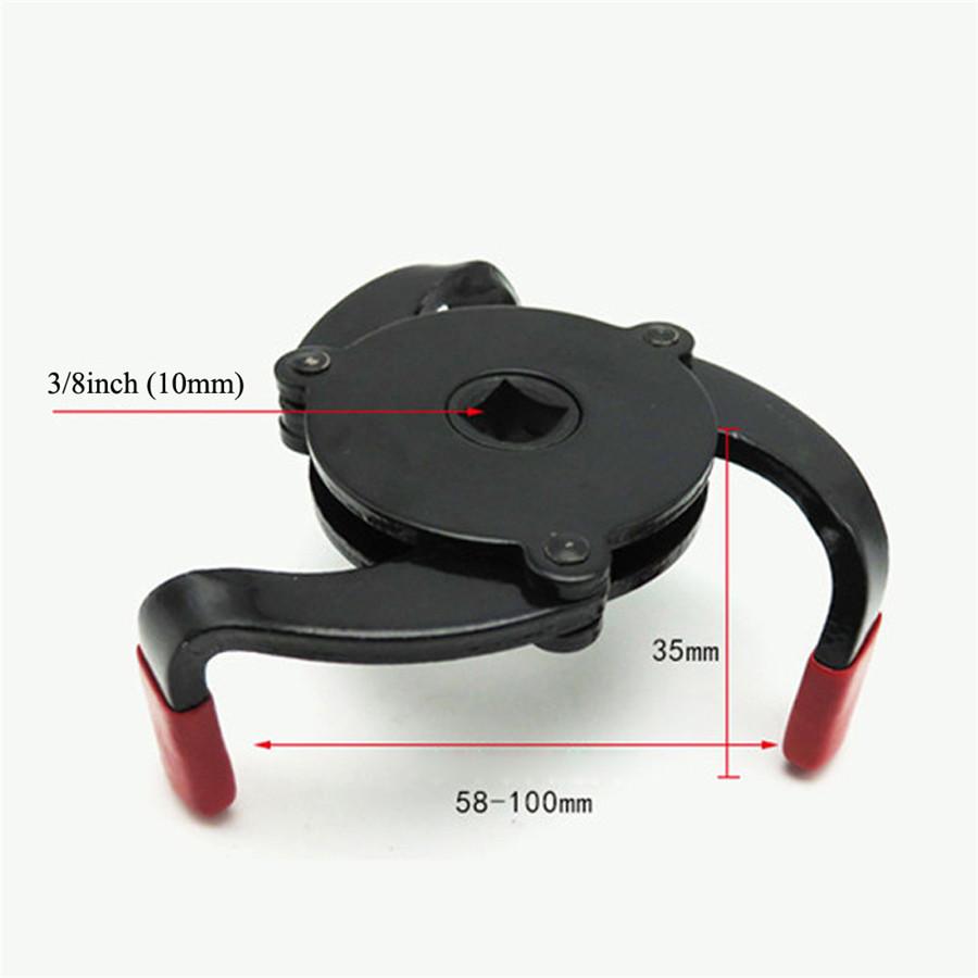 Universal Two Way 3-Jaw Adjustable Oil Filter Wrench 55-100Mm Range For Auto Car Styling Accessories