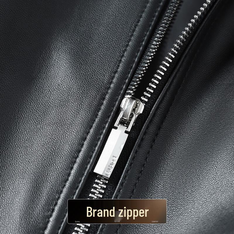 Мужская кожаная куртка Futing из овчины с гусиным пухом