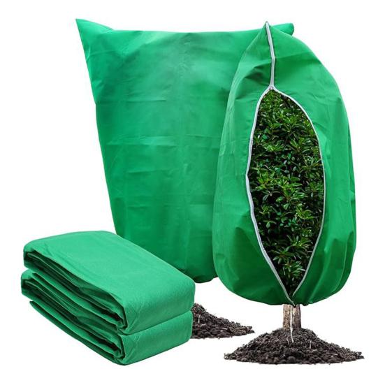 Plant Freeze Protection Cover Frost Blanket with Zipper Drawstring Plant Winter Protection Cover for Outdoor Shrub Bush Fruit Tree