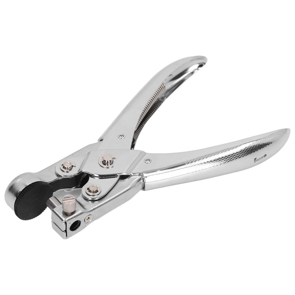 Дырокол из хромированного металла диаметром 0,28 дюйма, экономящий усилия, высокопрочный дырокол для пластика