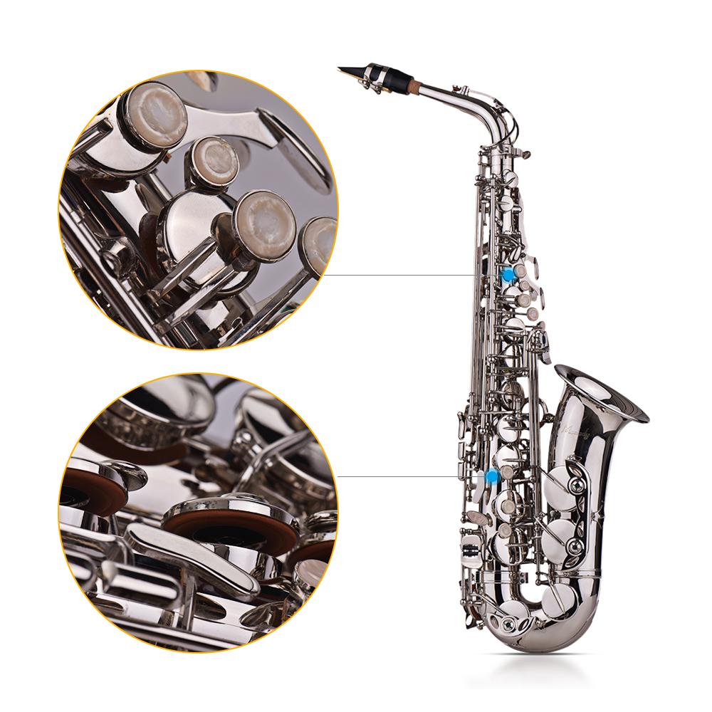 Muslady Eb Alto Saxophone Sax Brass Lacquered Gold 802 Key Type Woodwind