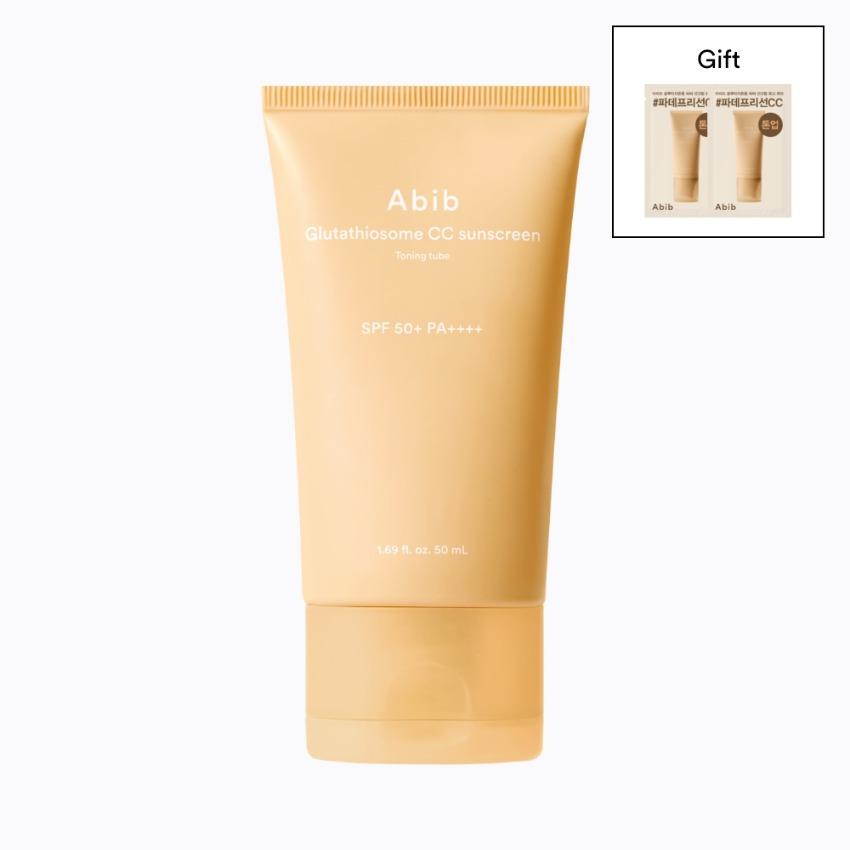 Abib Glutathiosome CC Sunscreen Toning Tube SPF50+ PA++++ 50ml Brightening Tone-Up Sun Cream