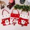 Snowman Christmas Handbag Large Capacity Gifts Candy Bag Cartoon Christmas Drawstring Bag Sack