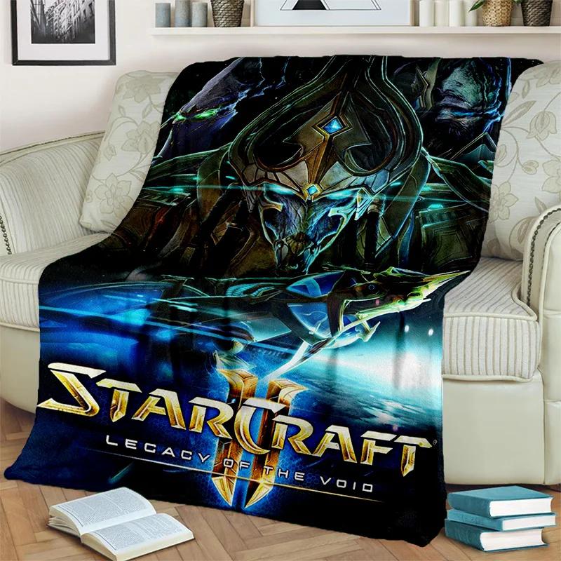 3D Ретро-игровое одеяло StarCraft Gamer, мягкое одеяло для дома, спальни, кровати, дивана, пикника, путешествия, офиса, отдыха, одеяло, детское одеяло
