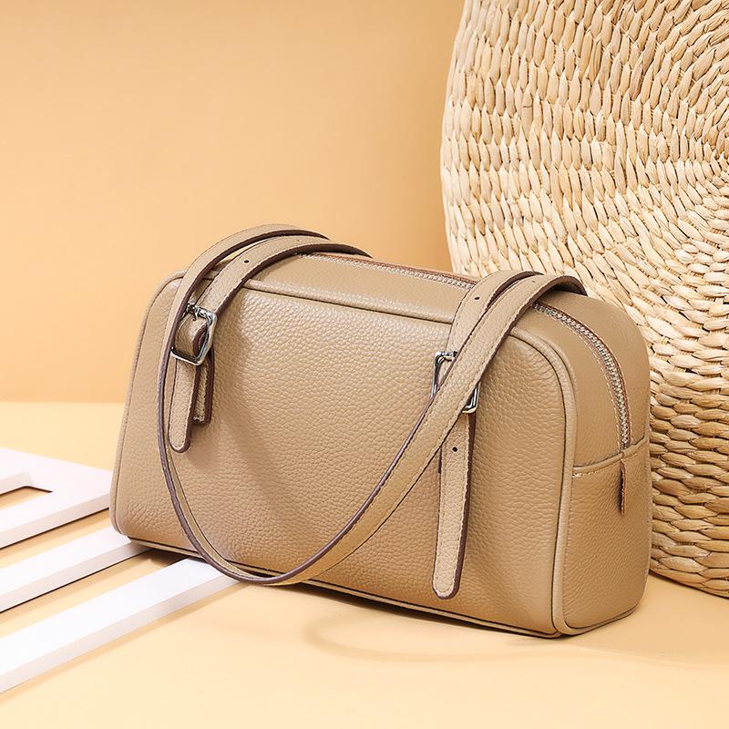 Сумка подмышкой из коровьей кожи первого слоя, модная женская сумка через плечо из натуральной кожи