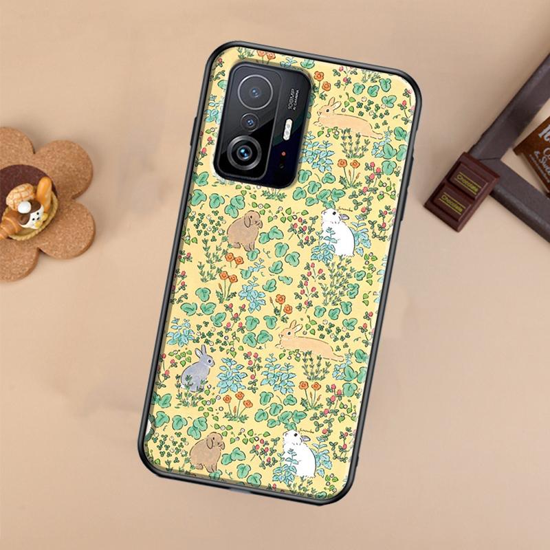 Мультяшный Чехол Кролик Банни Для Xiaomi 13 14 Ultra 11T 12T 13T 14T Pro POCO X7 Pro X3 X5 X6 F3 F5 F6 M6 Pro