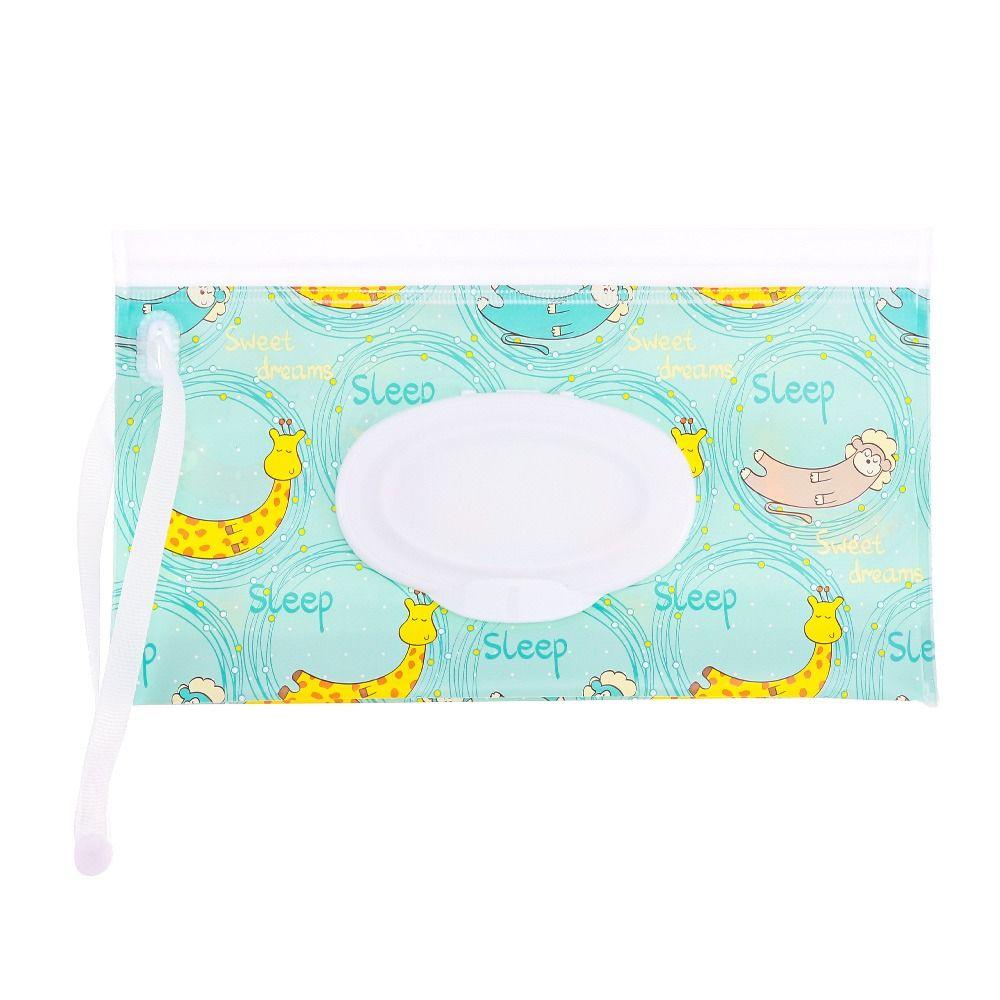 Baby Product Flip Cover Portable Wet Wipes Bag Cosmetic Pouch Wipes Holder Case Tissue Box