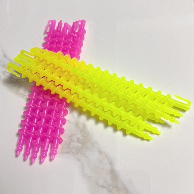 52pcs Mixed Color Spiral Hair Curling Rods - Heat-Resistant Barrels for Salon & Home Use, Durable Plastic Waves & Curls Styling Tools for Women