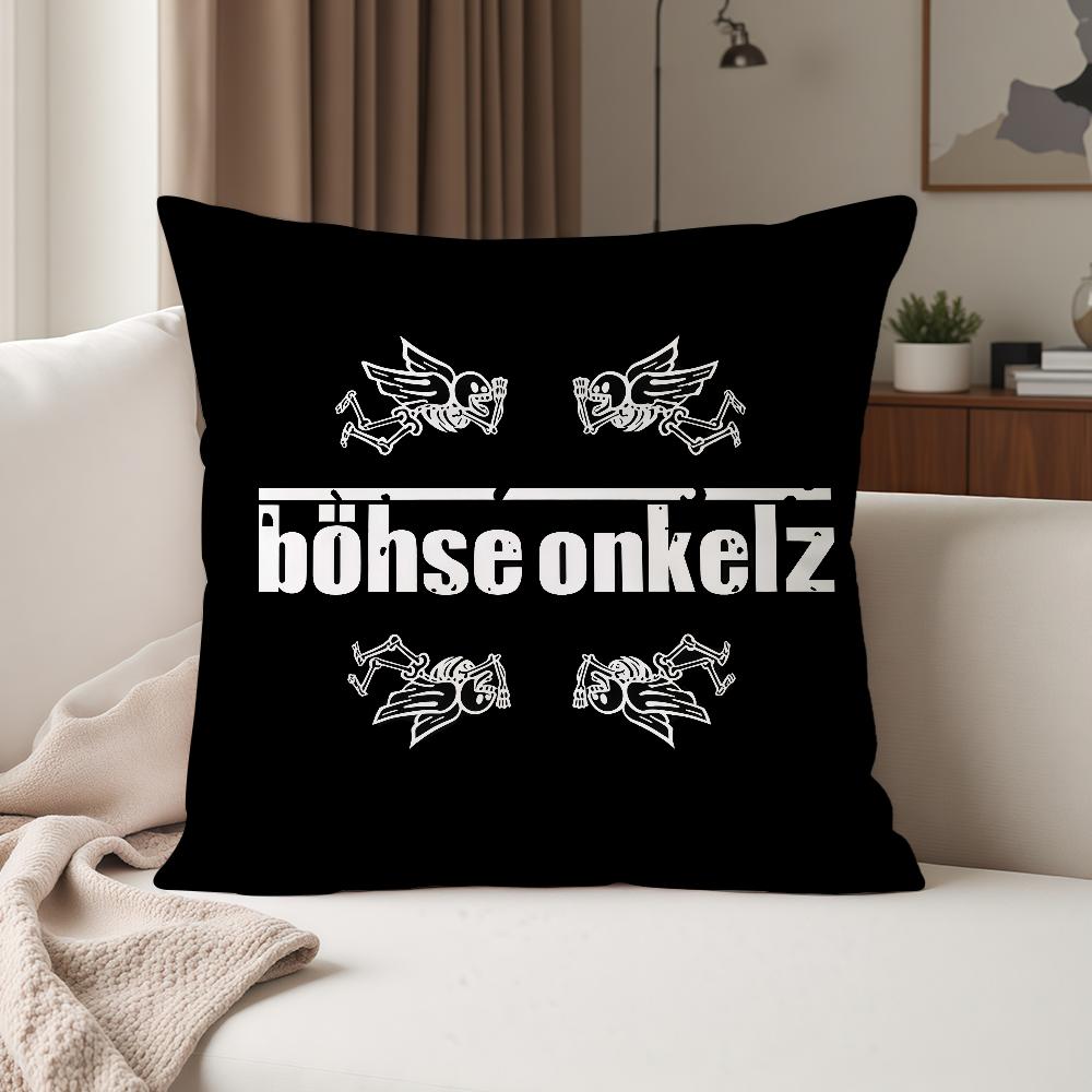 BBohse OOnkelz Наволочка для подушки Rock Подходит для спален, гостиных, автомобилей, домашнего декора