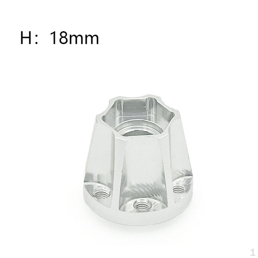 Hexagon Wheel Hubs Spare Parts Aluminum Alloy Modification Accessories Widening for RC Crawler