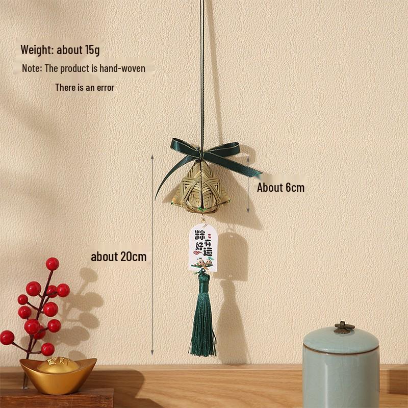 2026 Dragon Boat Festival Mugwort Fan Pendant & Indoor Sachet Bells for Door Handle and Decoration